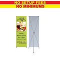 Large X-Stand w/ 13 Oz. Economy Vinyl Banner & Stand